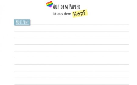 Neue Notizvorlagen "Auf dem Papier ist aus dem Kopf"